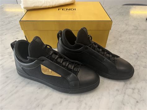 fendi black knit bag bugs sneakers|Buy Fendi Fabric Runners 'Bag Bugs' .